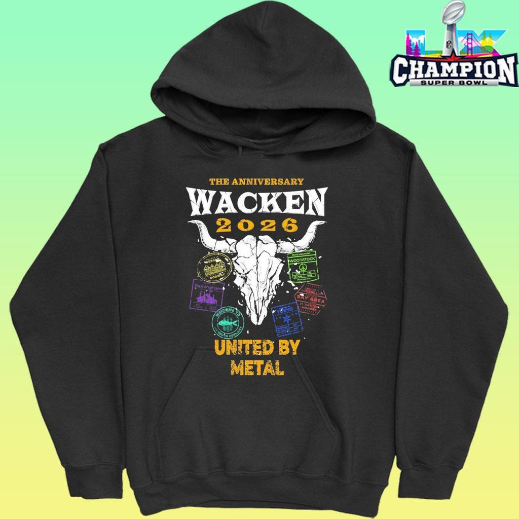 Wacken Open Air 2026 Festival The Anniversary Metal Passport Shirt