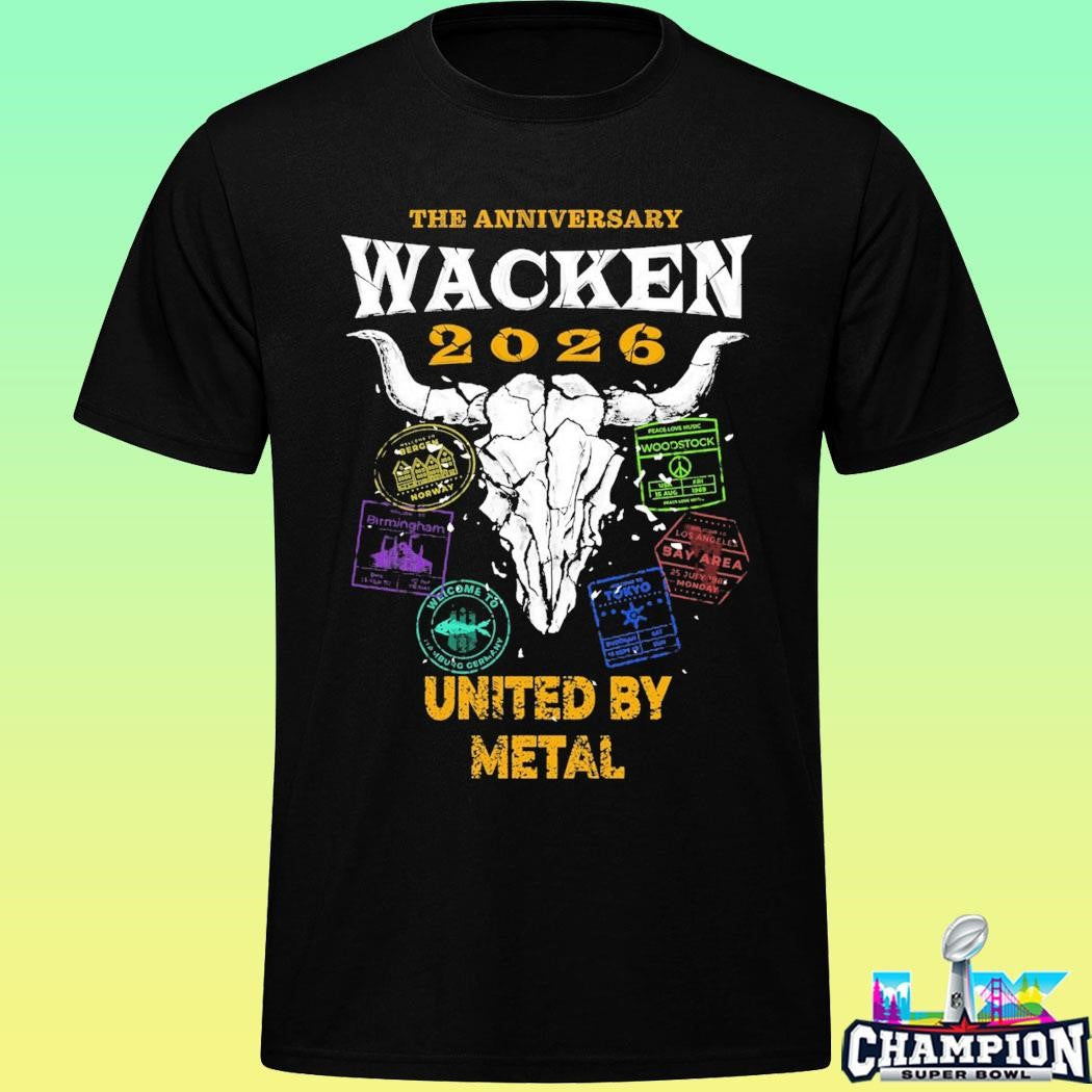 Wacken Open Air 2026 Festival The Anniversary Metal Passport Shirt