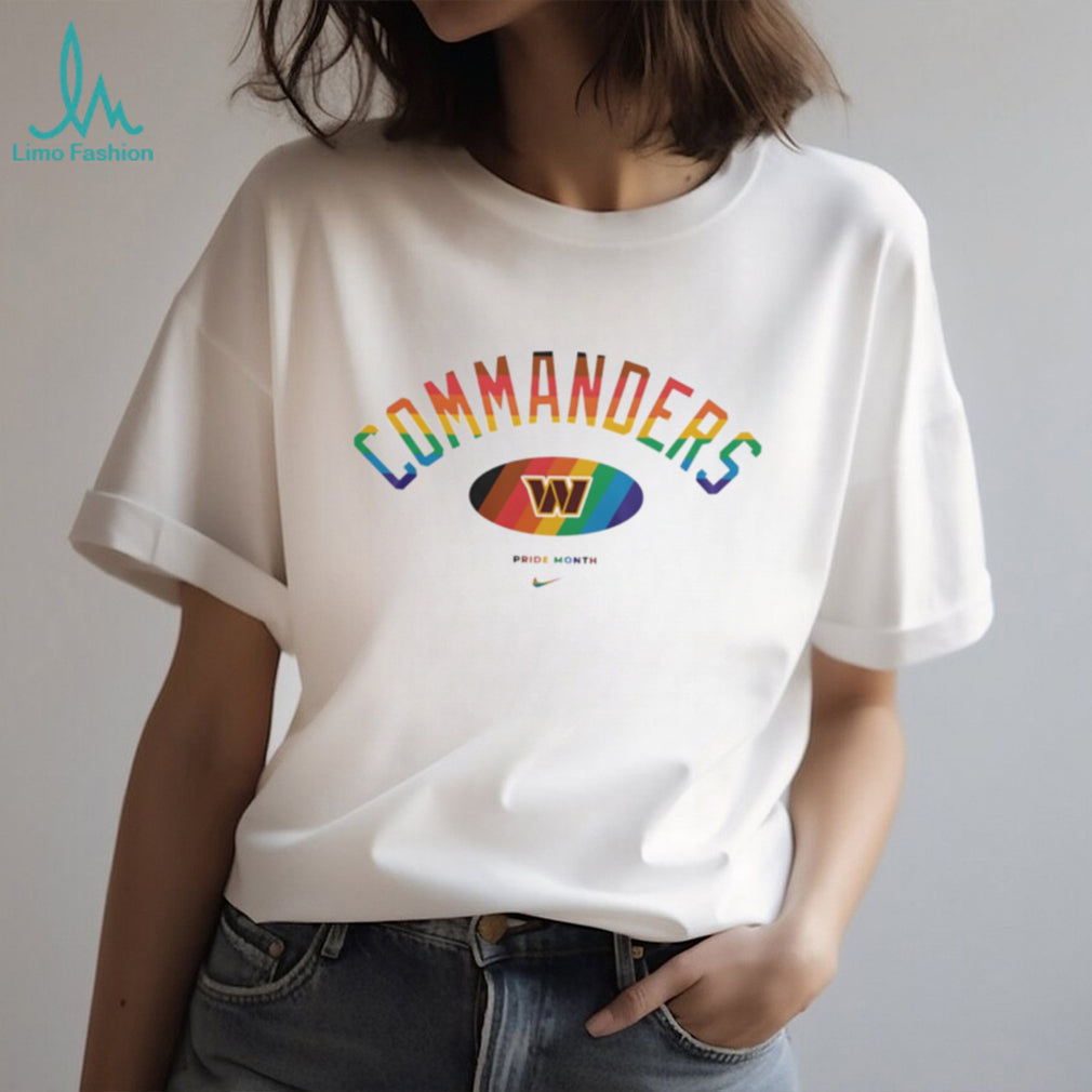 Washington Commanders Pride Month Rainbow logo shirt