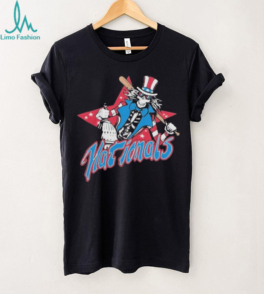 Washington Nationals Homage MLB x Grateful Dead x Americana Tri Blend T Shirt