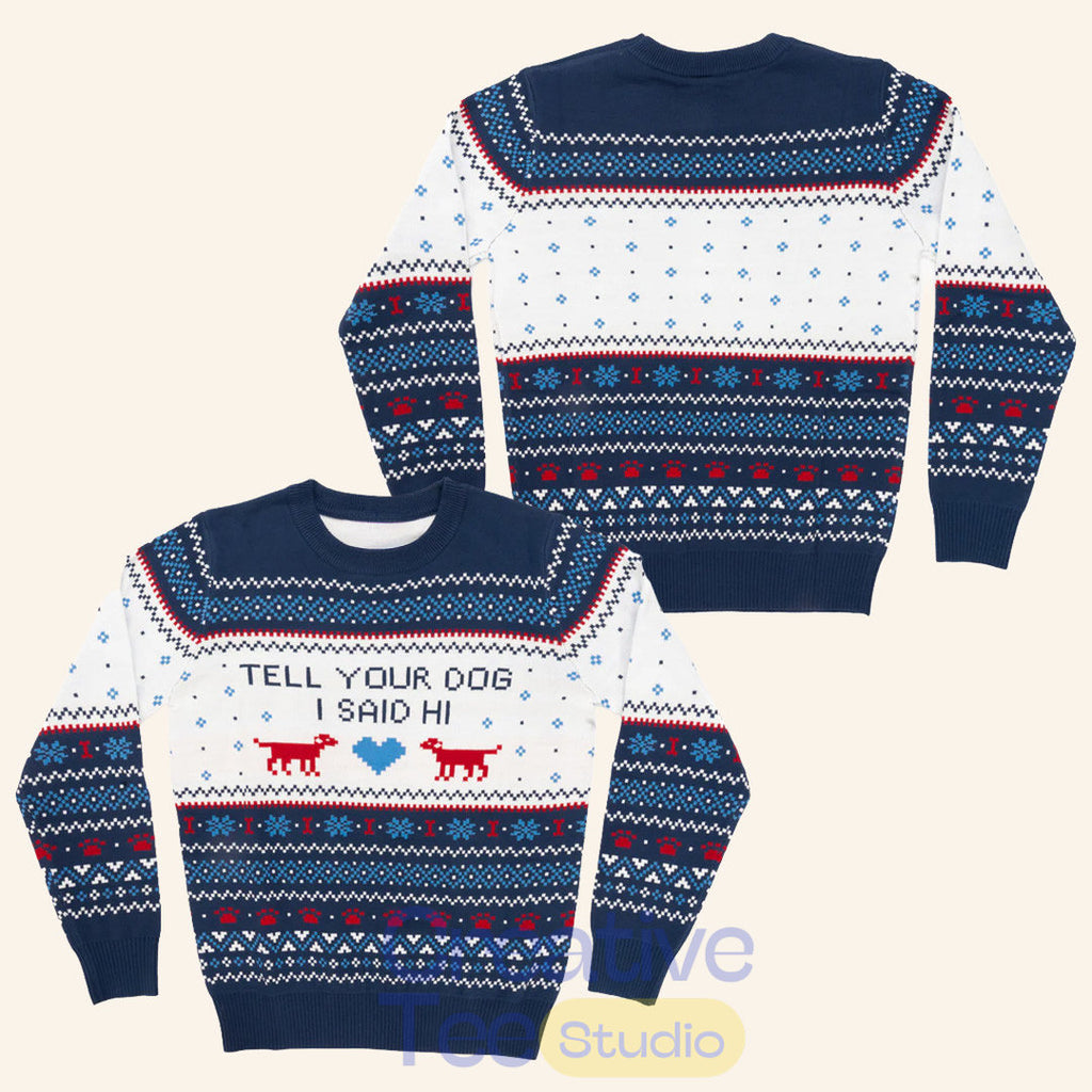 We Rate Dogs Merch TYDISH Holiday Ugly Sweater