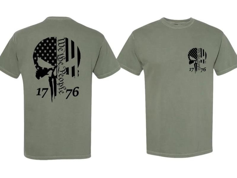 We The People 1776 T-Shirt Comfort Colors Premium Quality 100% Cotton T-shirt Adult Shirt Classic Menswear Top Collar Day...