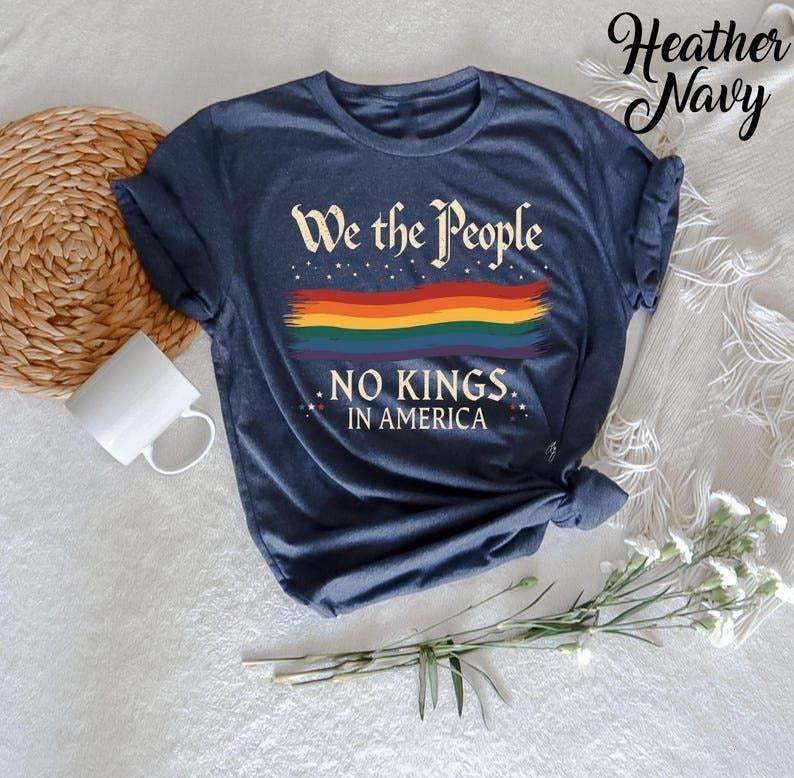 We The People No Kings In America Shirt, Patriotic Political T-shirt, Founding Fathers Inspired sweatshirt, American...