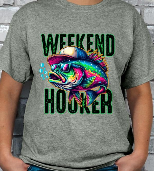 Weekend Hooker Fishing T-shirt Hoodie, Sweatshirt | PodTeesHub.com