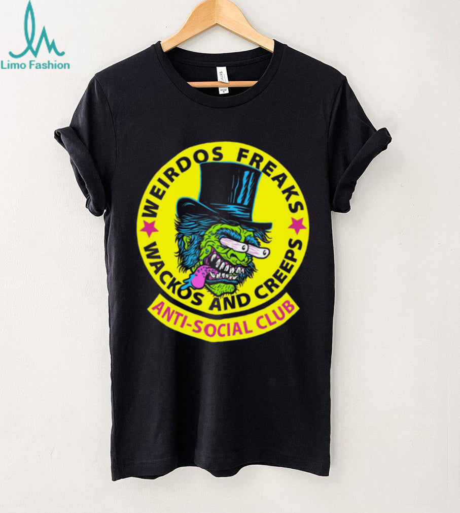 Weirdos Freaks Anti Social Club Monster Character Graphic T Shirt