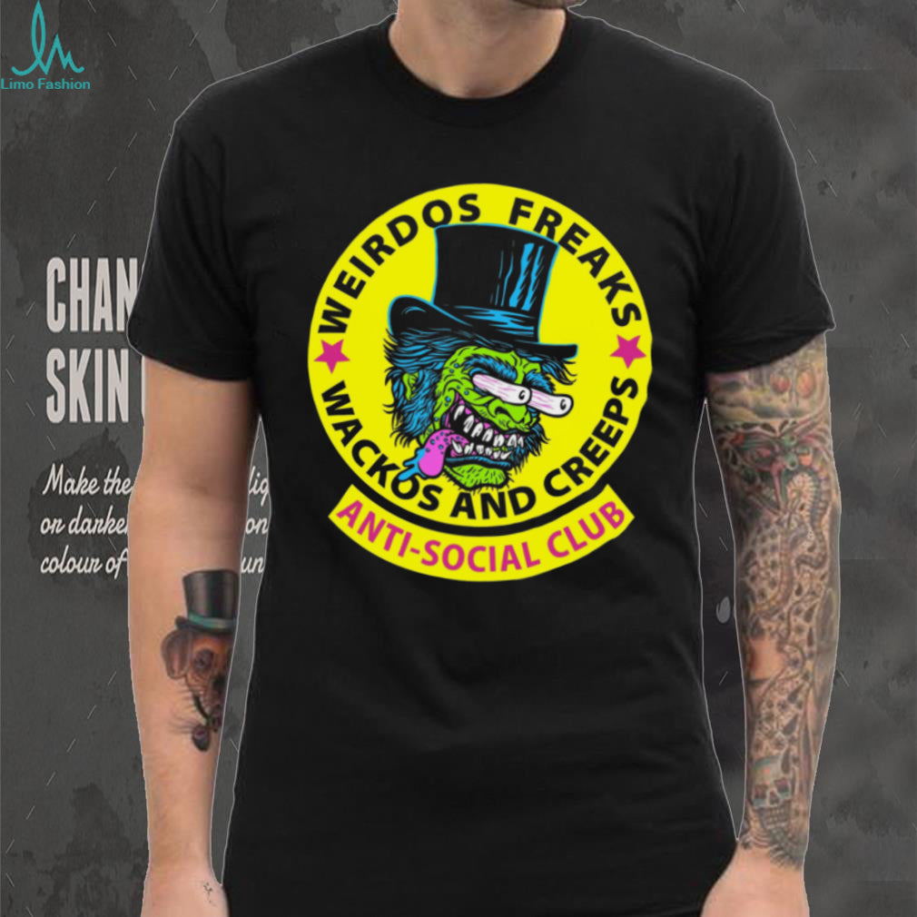 Weirdos Freaks Anti Social Club Monster Character Graphic T Shirt