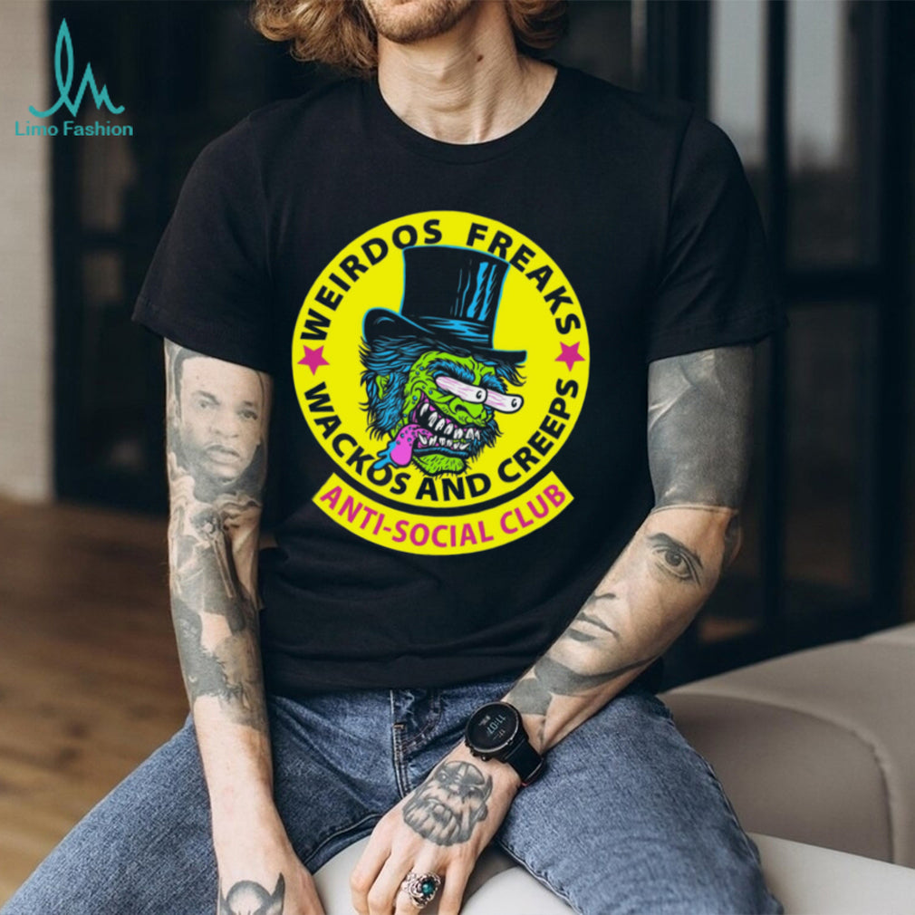 Weirdos Freaks Anti Social Club Monster Character Graphic T Shirt