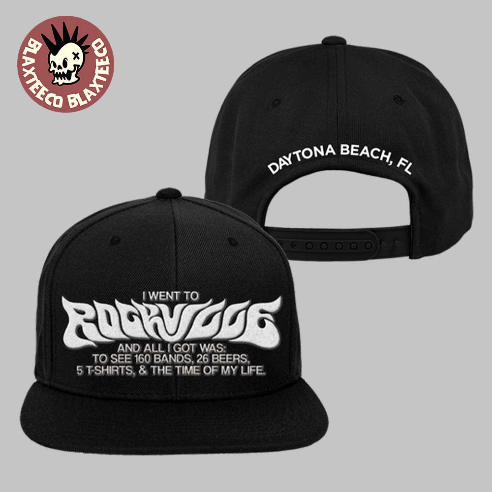 Welcome To Rockville 2026 Festival Merch Daytona Beach Florida All I Got Snapback Hat