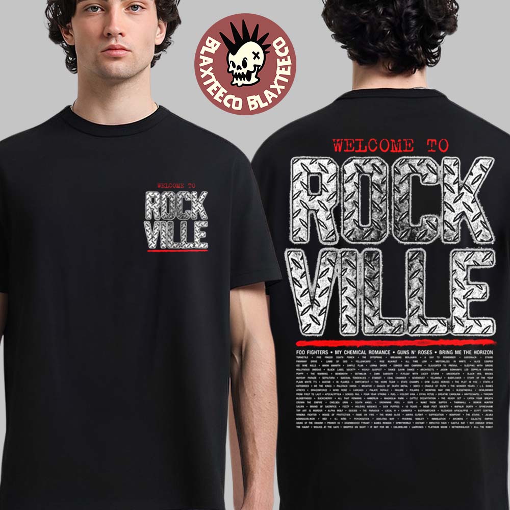 Welcome To Rockville 2026 Festival Merch Daytona Beach Florida From May 7 To 10 2026 Diamond Plate T-Shirt
