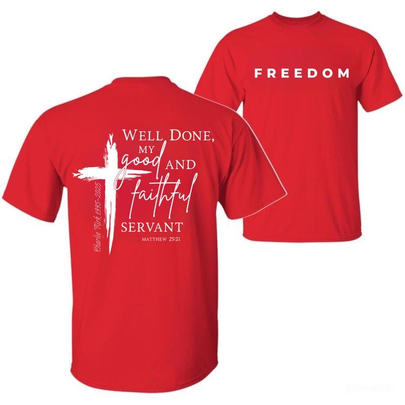 Well Done Good And Faithful Servant Christian Shirt, C.K Shirt, Christian Faith Good Servant Unisex T-Shirt, Red Shirt,...