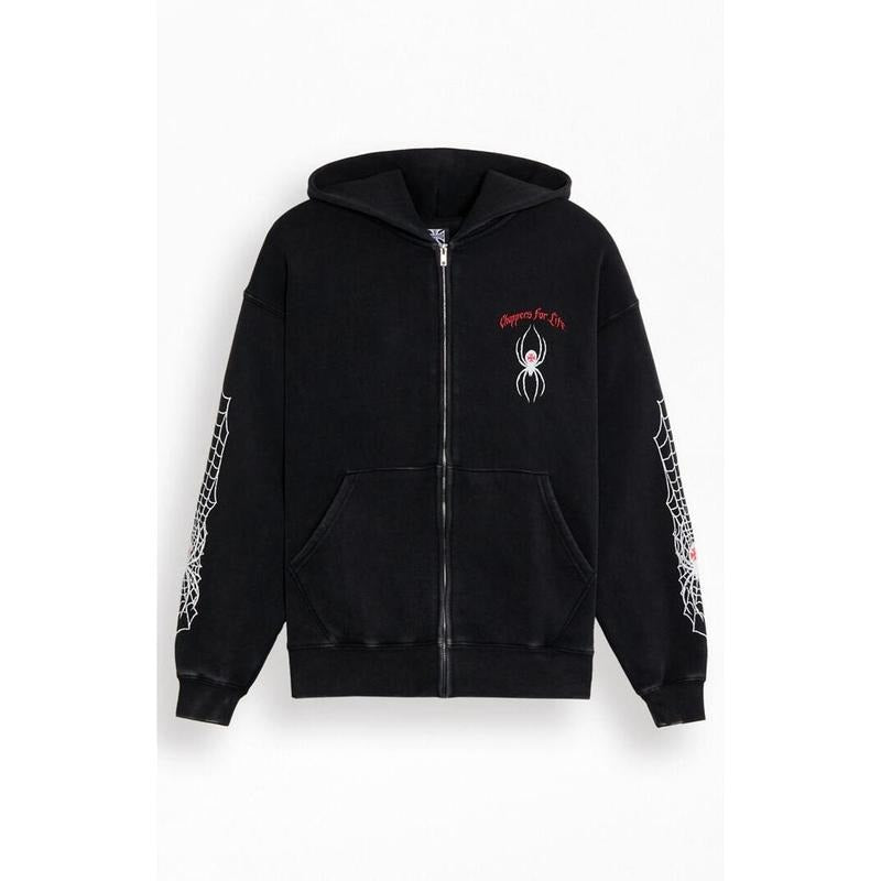 West Coast Choppers Men's Widow Maker Full Zip Hoodie T-Shirts, Sweatshirt | PodTeesHub.com