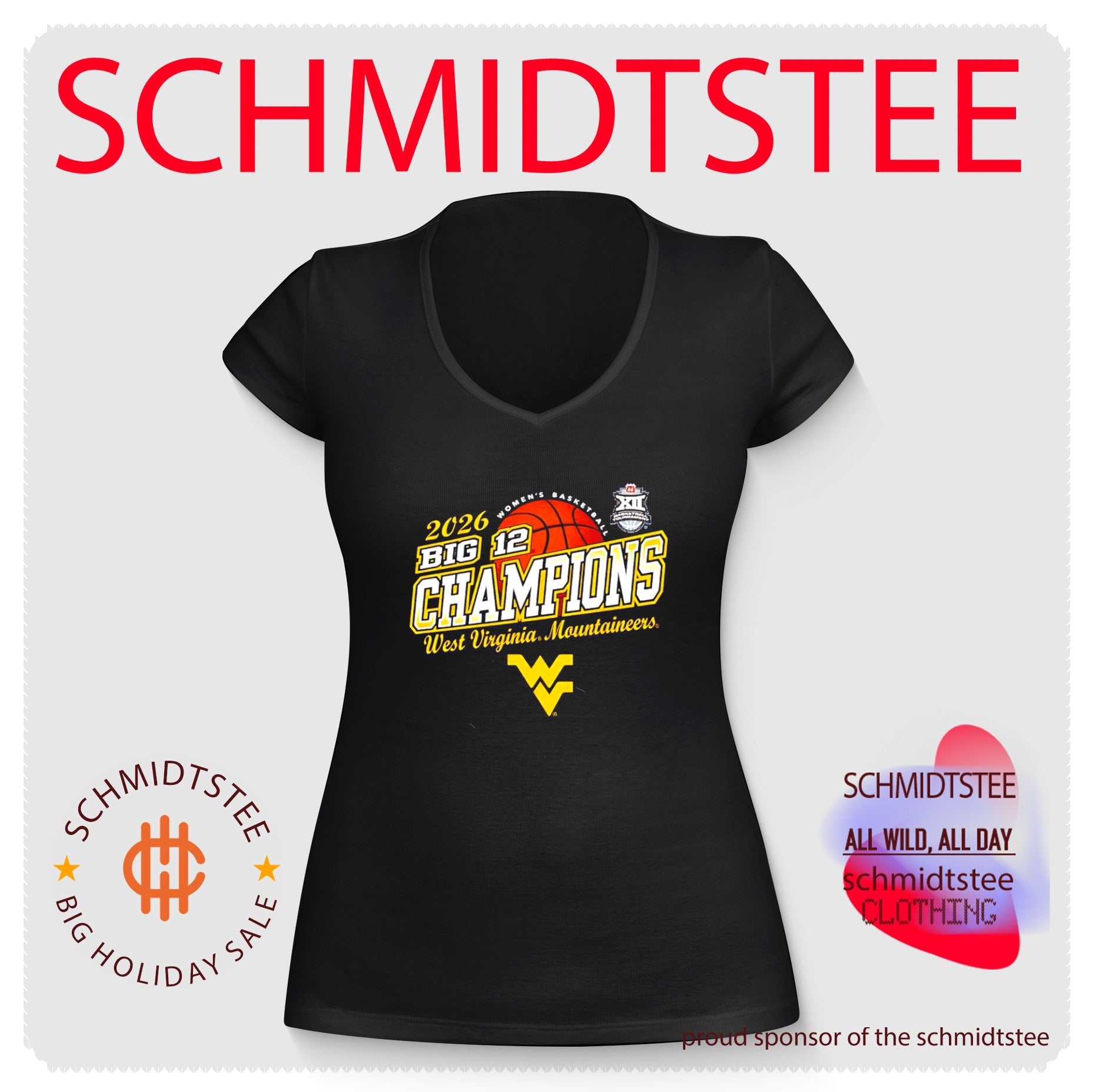 West Virginia 2026 Big 12 Women’s Basketball Tournament Champs shirt