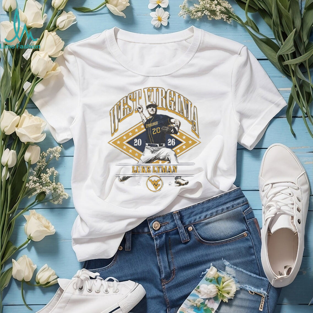 West Virginia Luke Lyman Baseball Pitcher 2026 Vintage Style Sports T Shirt