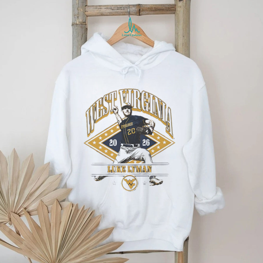 West Virginia Luke Lyman Baseball Pitcher 2026 Vintage Style Sports T Shirt