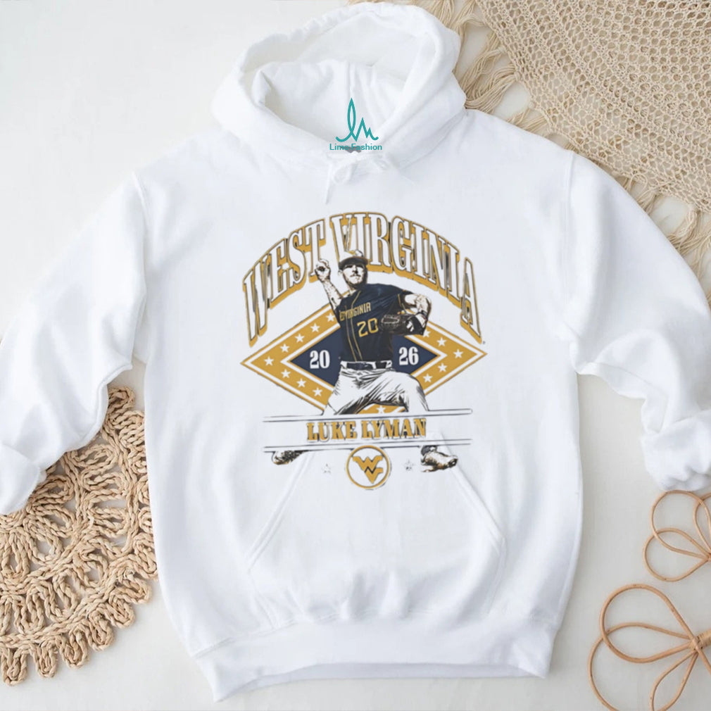 West Virginia Luke Lyman Baseball Pitcher 2026 Vintage Style Sports T Shirt