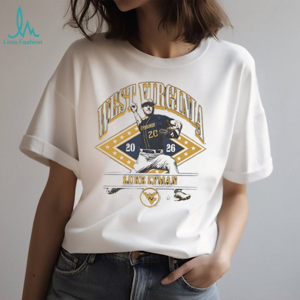 West Virginia Luke Lyman Baseball Pitcher 2026 Vintage Style Sports T Shirt
