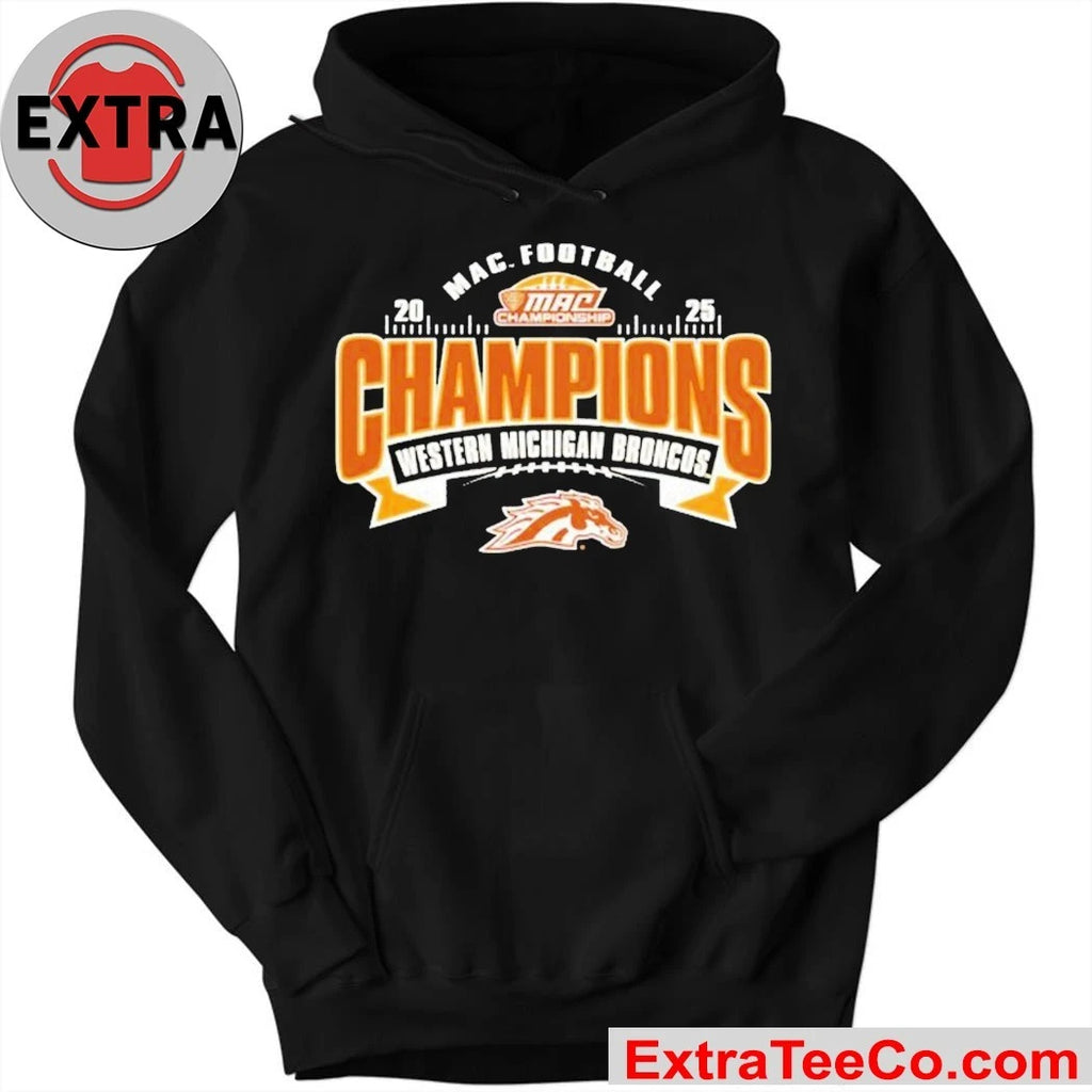 Western Michigan Broncos 2025 MAC Football Conference Champions Logo Shirt