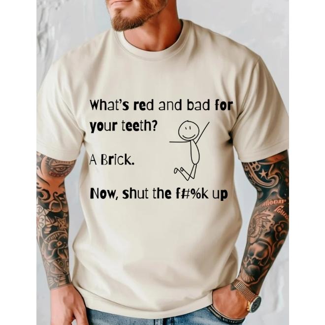 What's red and bad for your teeth Funny T-shirt Hoodie, Sweatshirt | PodTeesHub.com