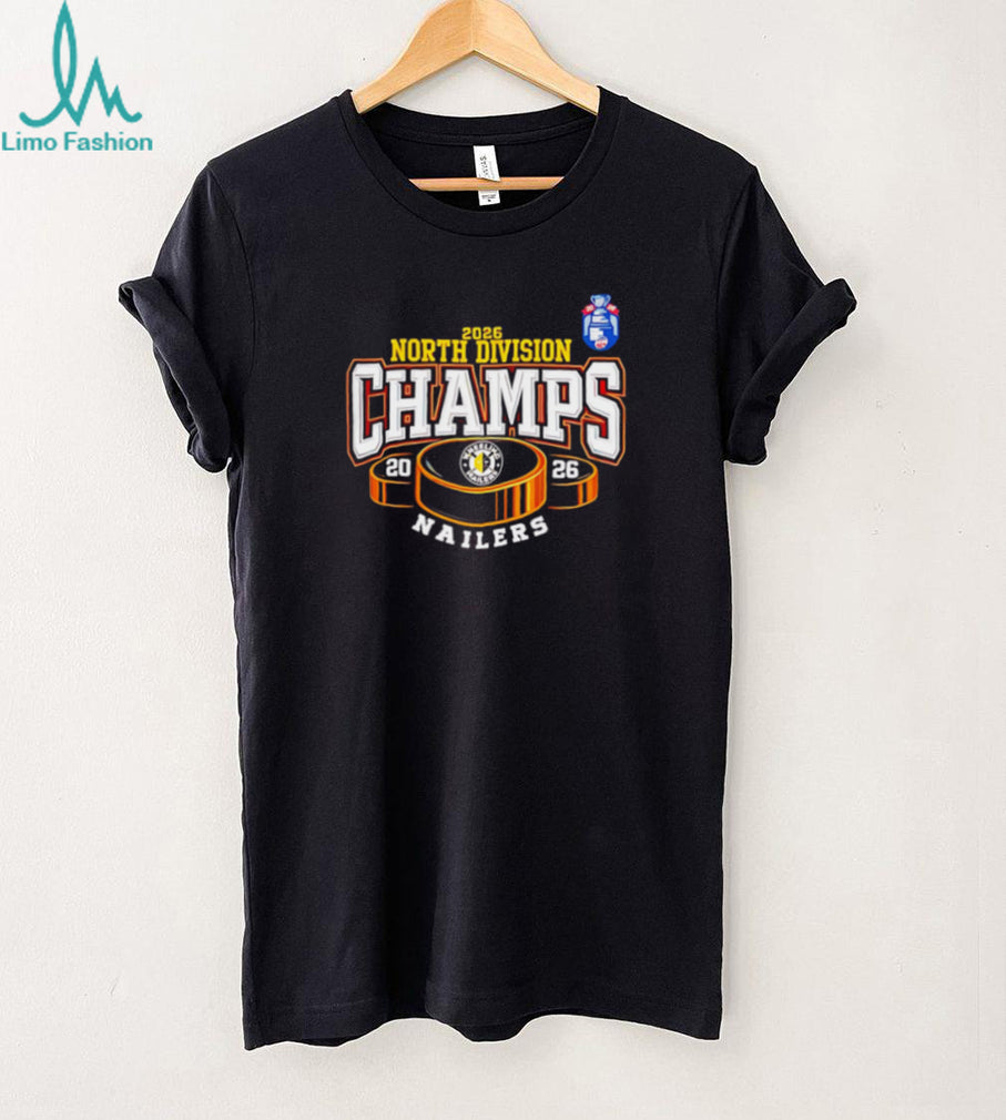 Wheeling Nailers 2026 North Division Champs Hockey T Shirt