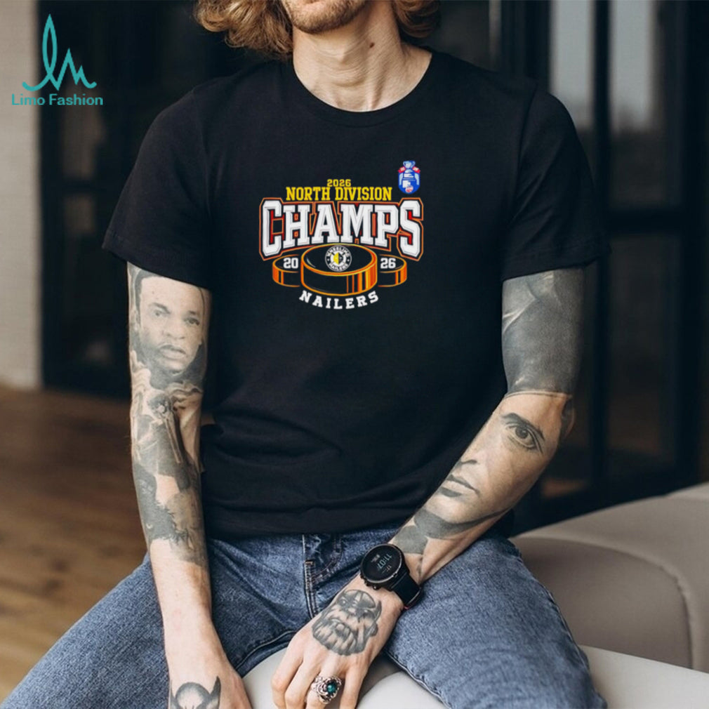 Wheeling Nailers 2026 North Division Champs Hockey T Shirt