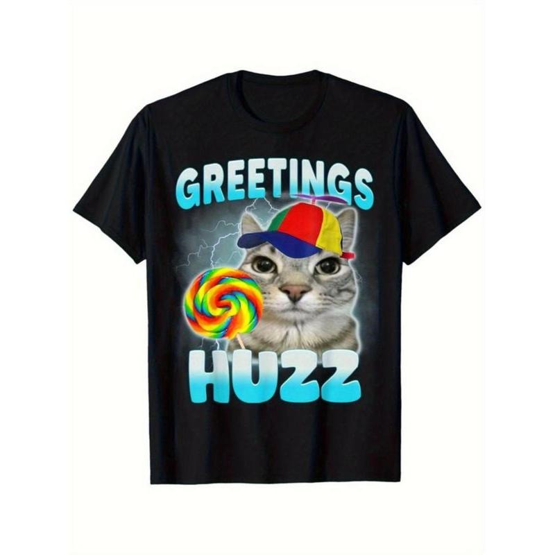 Where Is The Huzz Funny Cat Meme Humor Sarcastic T-Shirt Crewneck Classic Design Hoodie, Sweatshirt | PodTeesHub.com