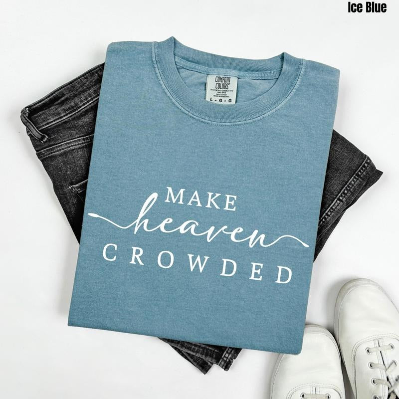 White Cursive Heaven Comfort Colors T-Shirt 'NLB' Hoodie, Sweatshirt | PodTeesHub.com