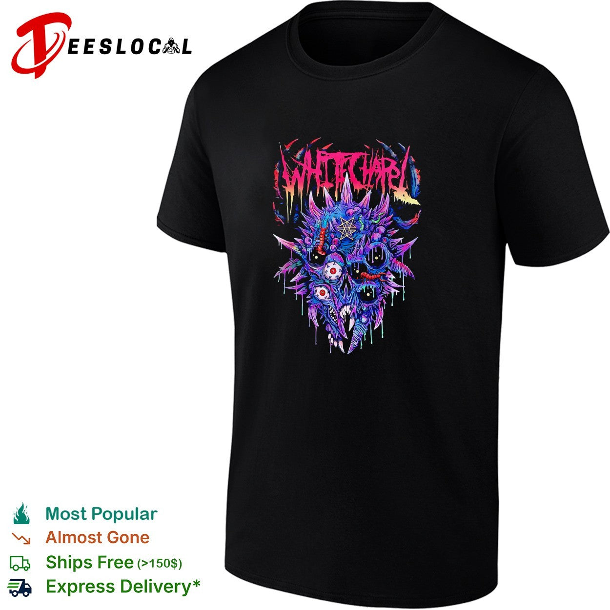 Whitechapel band monster creature shirt
