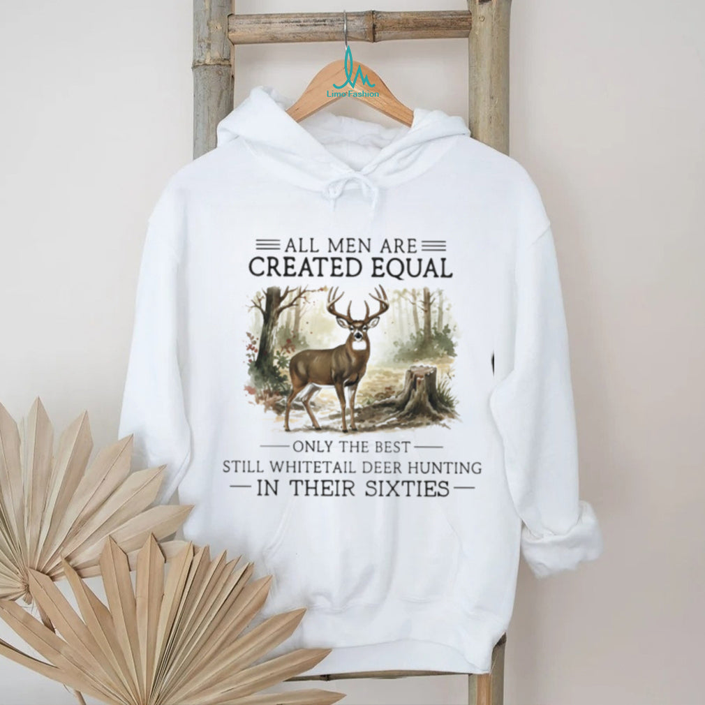Whitetail Deer Hunting In Their Sixties Whitetail Hunter Gift Vintage Men Father Shirt