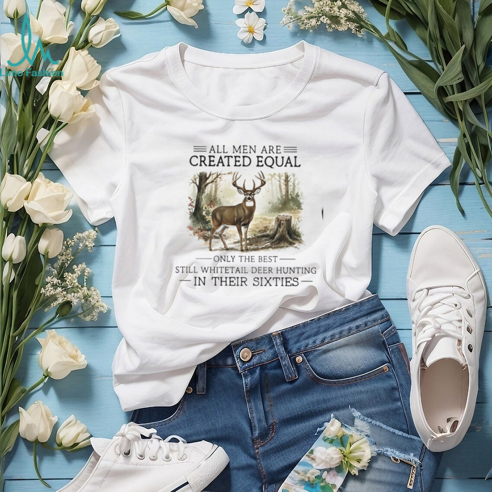 Whitetail Deer Hunting In Their Sixties Whitetail Hunter Gift Vintage Men Father Shirt
