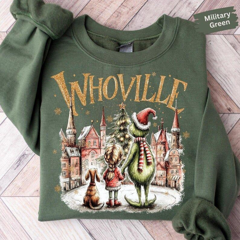 Whoville University Sweatshirt, Retro Christmas t-shirt Hoodie | PodTeesHub.com