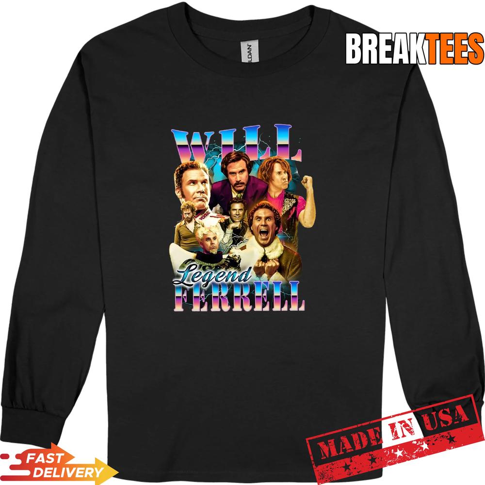 Will Ferrell Legend 90’s Bootleg T-Shirt