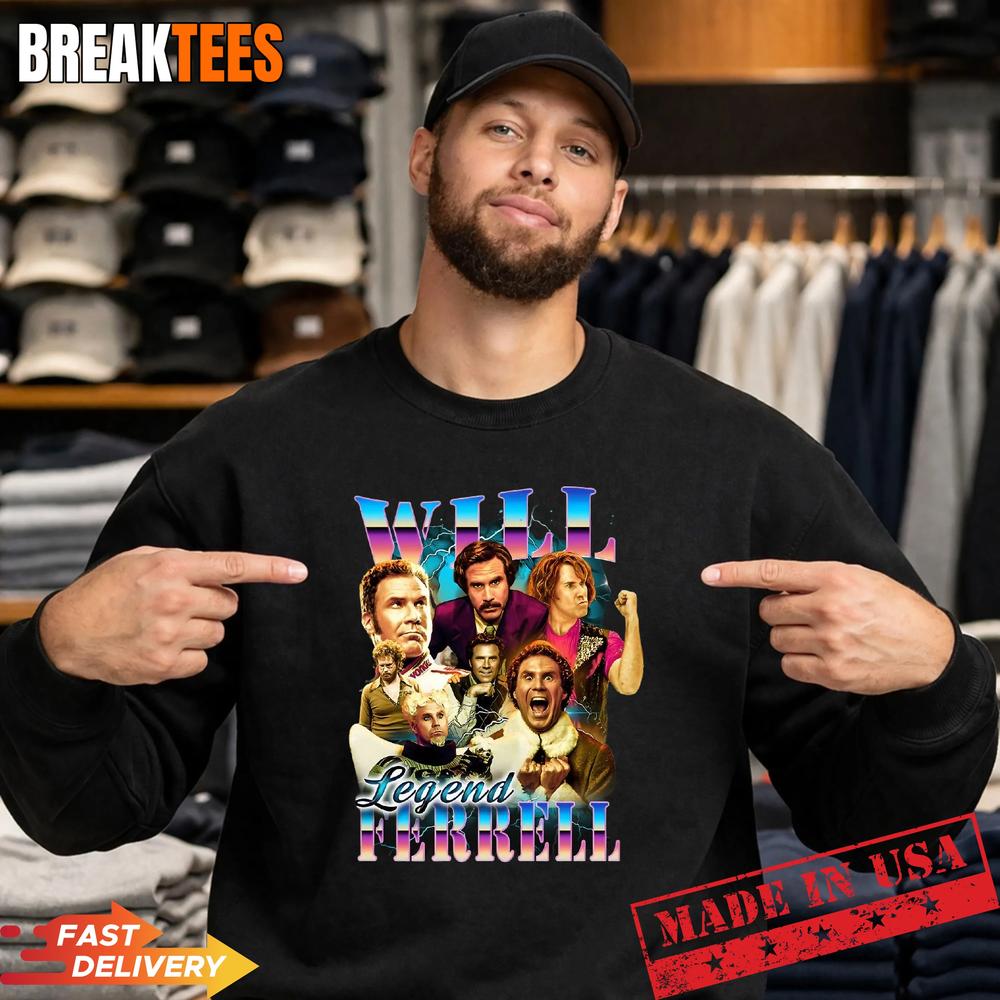 Will Ferrell Legend 90’s Bootleg T-Shirt