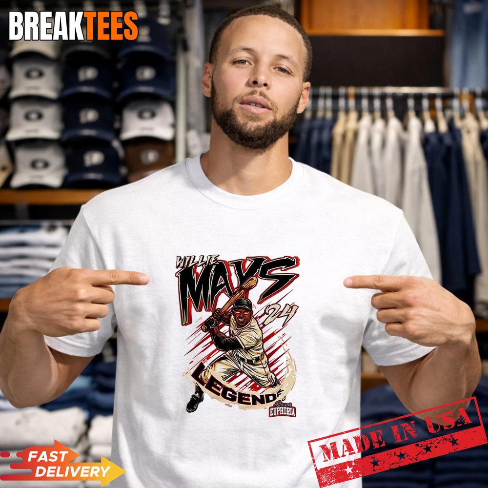 Willie Mays San Francisco Giants Baseball Legends T-Shirt