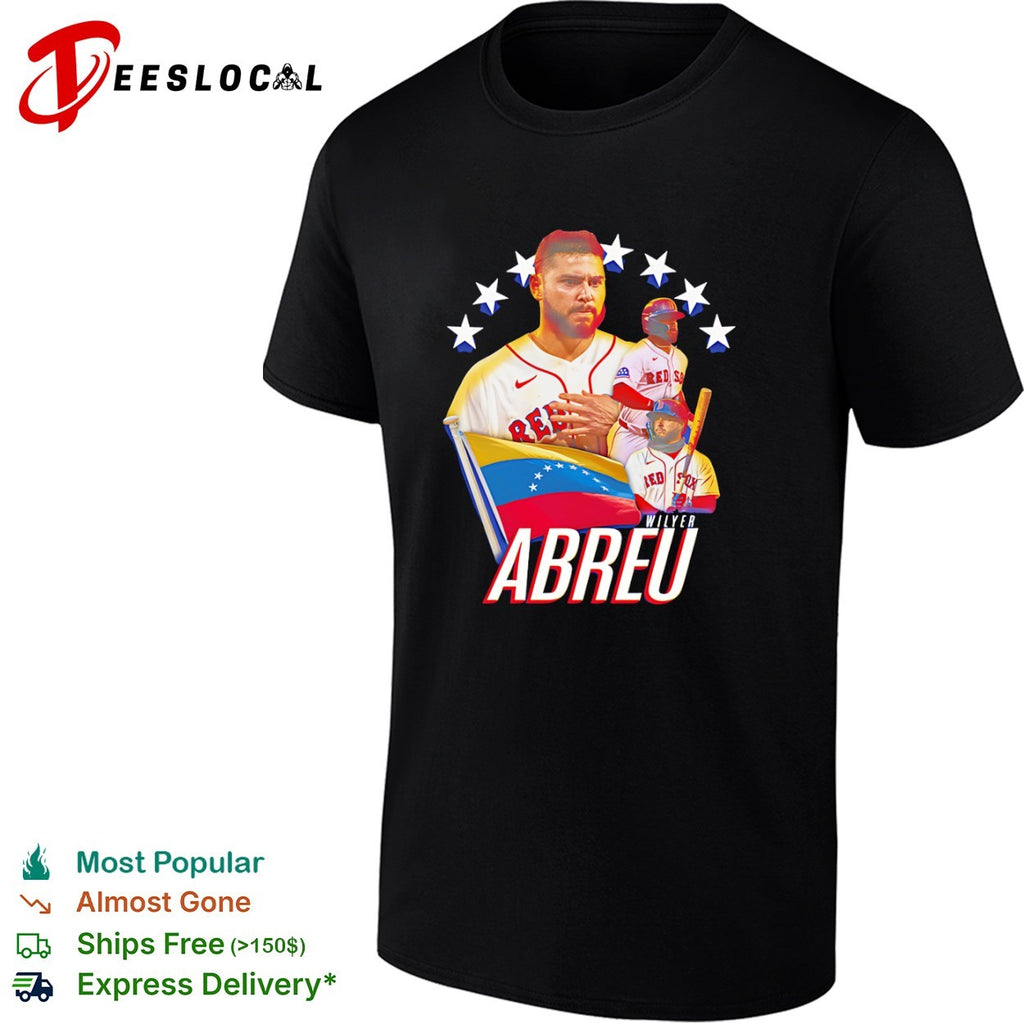 Wilyer Abreu Boston Red Sox Venezuela flag shirt