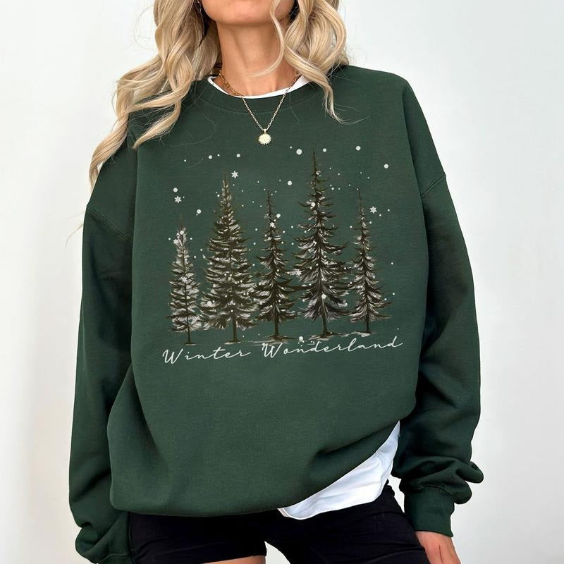Winter Wonderland, Winter Sweatshirt, Christmas Shirt For Women, Winter Gift, Family Winter Shirt, Winter Crew Shirt,...