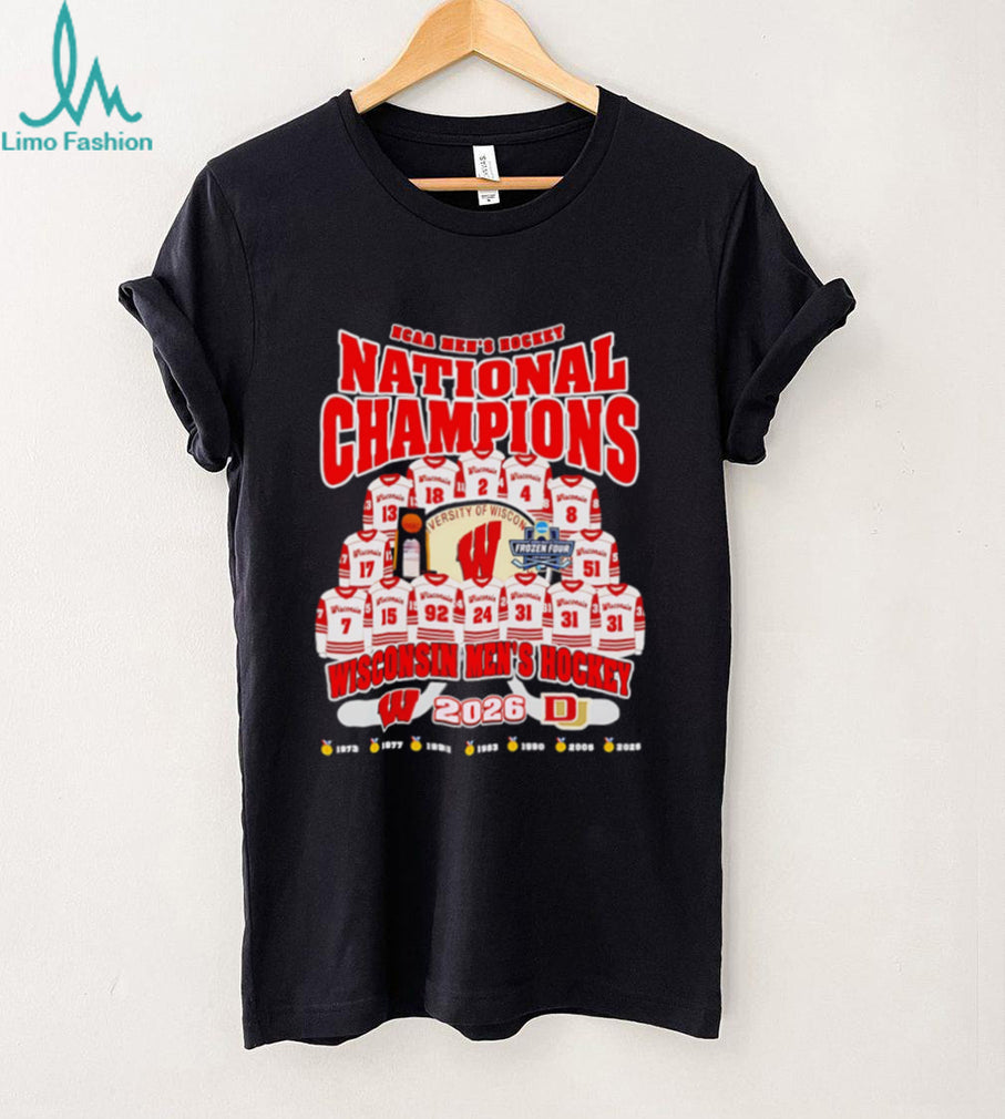 Wisconsin Men’s Hockey 2026 NCAA Men’s Hockey National Champions shirt