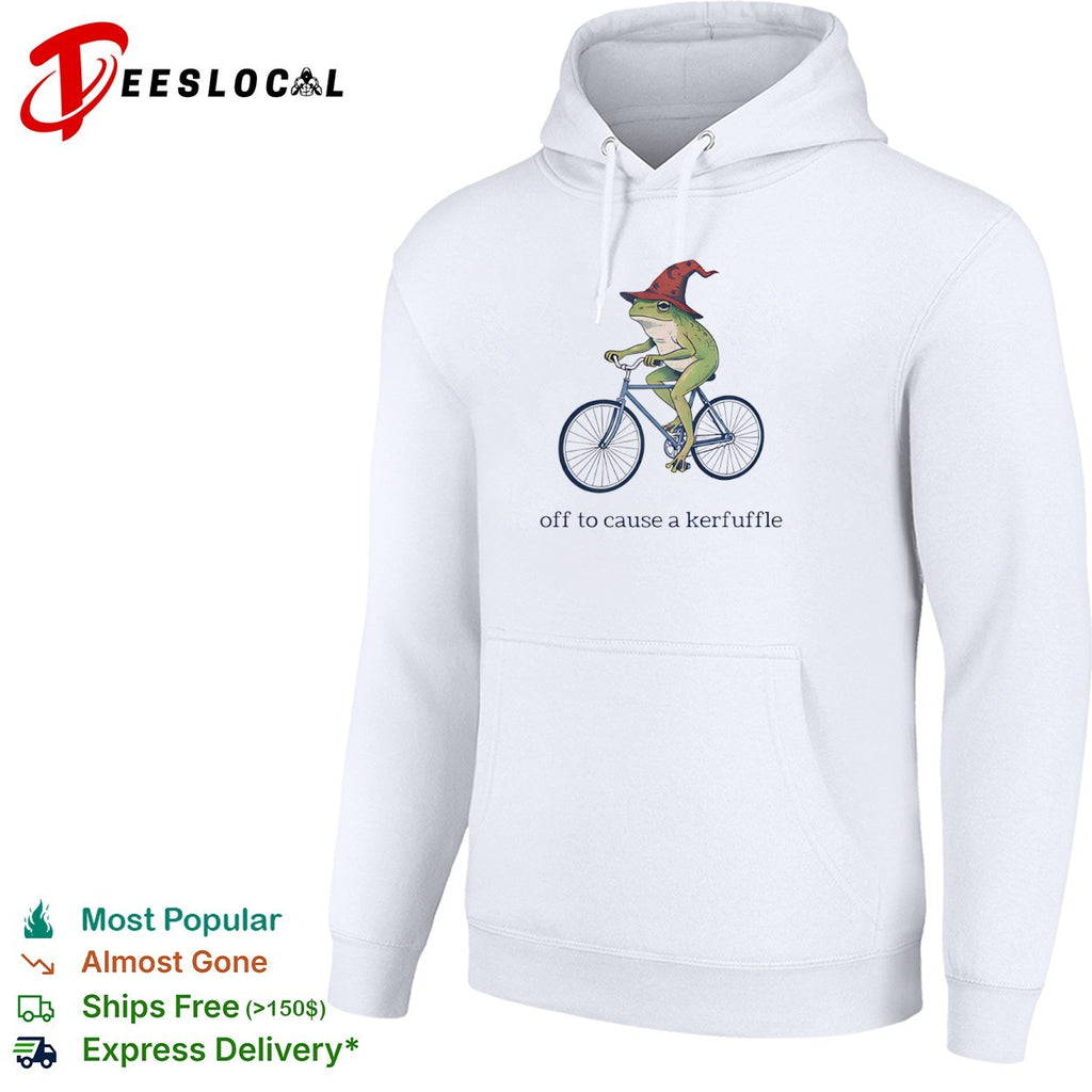 Wizard Frog off to cause a kerfuffle bike shirt