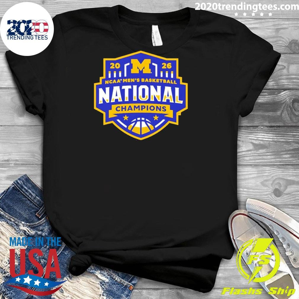 Wolverines Ncaa Men’s Basketball National Champions 2026 Go Blue Shirt