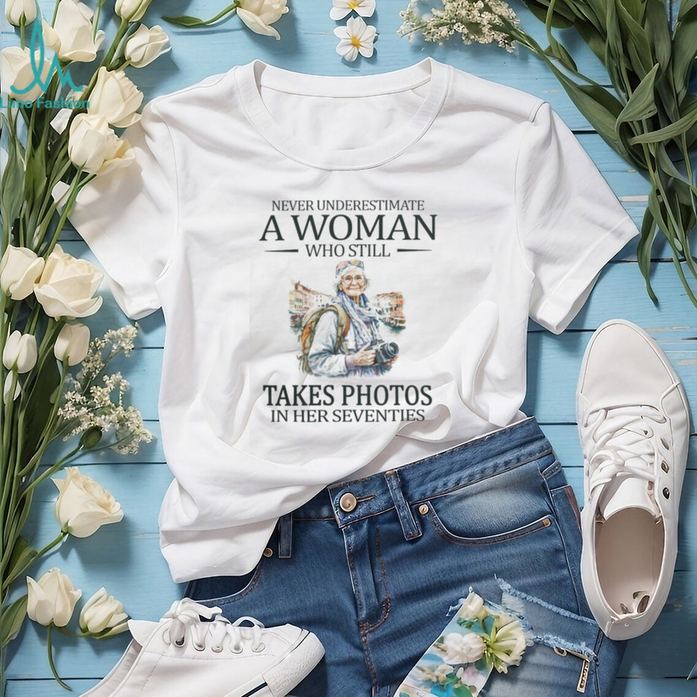 Woman Photographer Seventies Theme Camera Photography Senior T Shirt