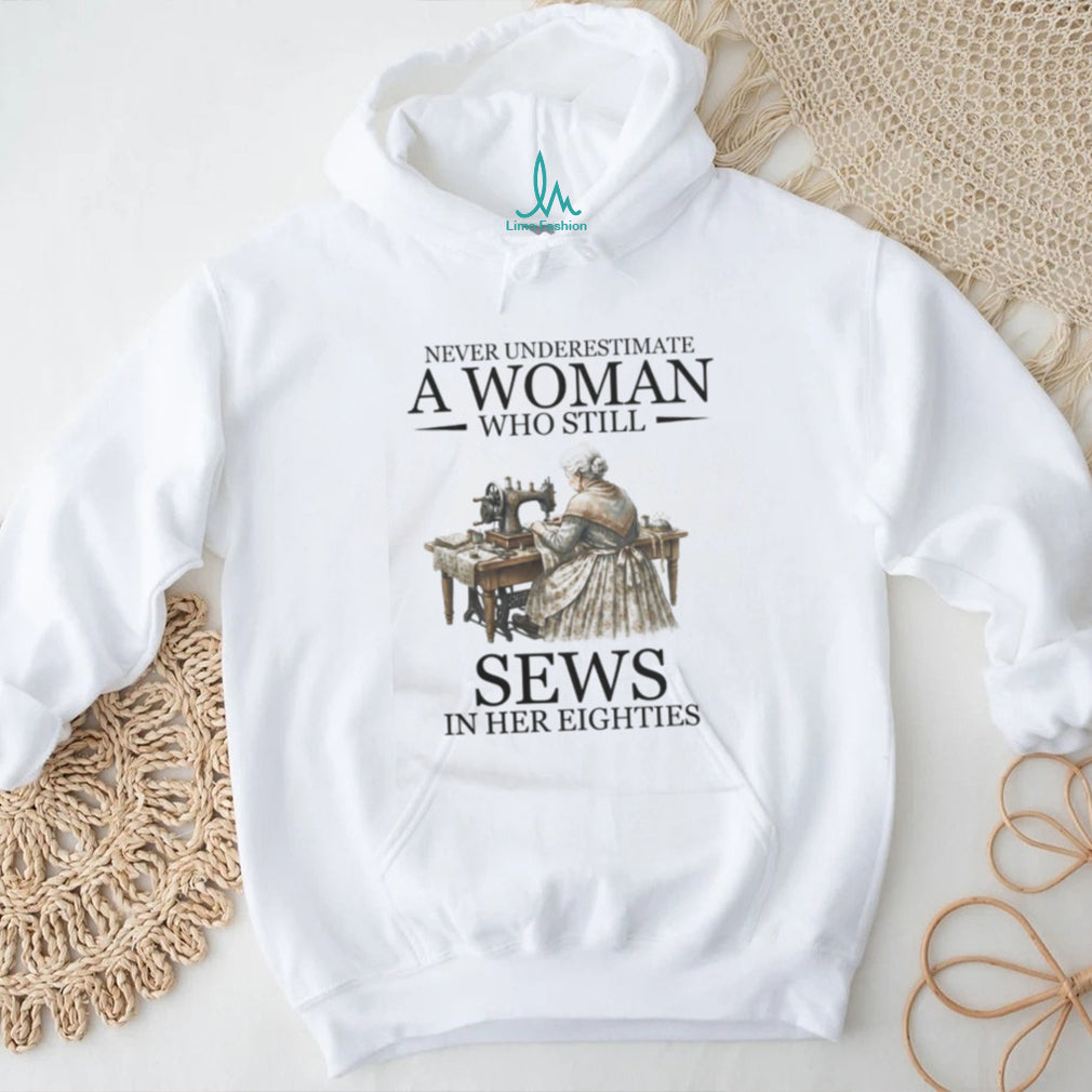 Woman Sewing Eighties Seamstress Quilting Hobby T Shirt