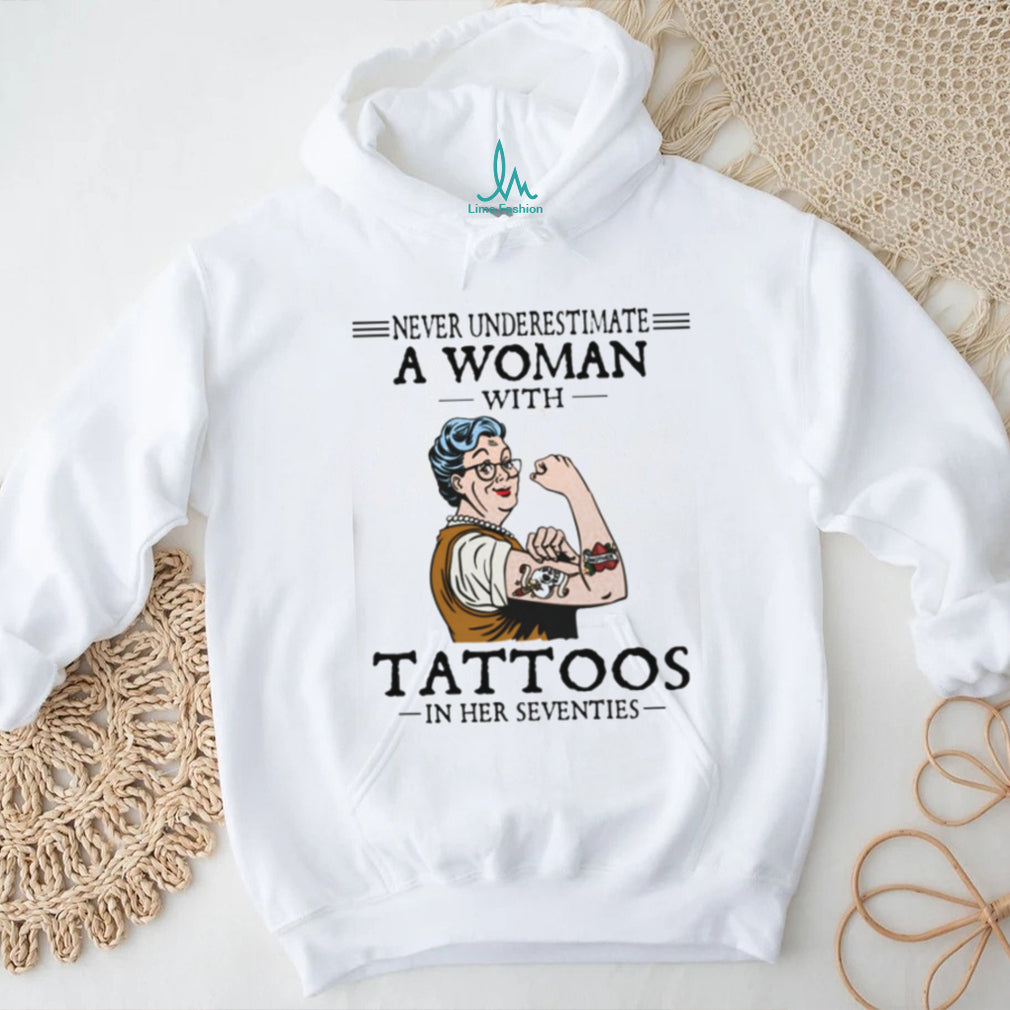 Woman Tattoos Seventies Vintage Retro Badass Shirt
