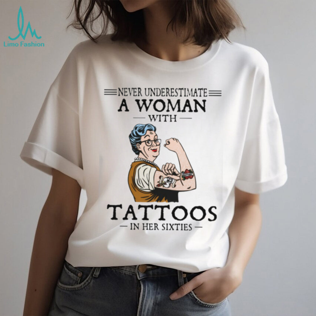 Woman Tattoos Sixties Strong Rosie Silhouette Shirt