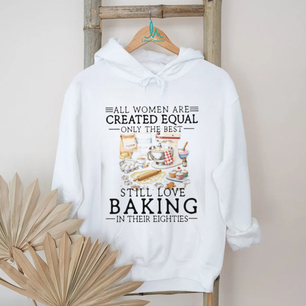 Women Baking Lover Eighties Birthday Gift Retro Pastry Chef Homemade Cook Shirt