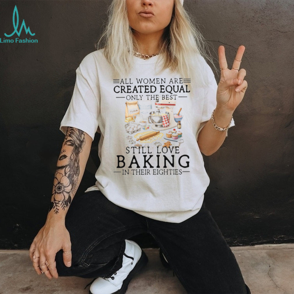 Women Baking Lover Eighties Birthday Gift Retro Pastry Chef Homemade Cook Shirt