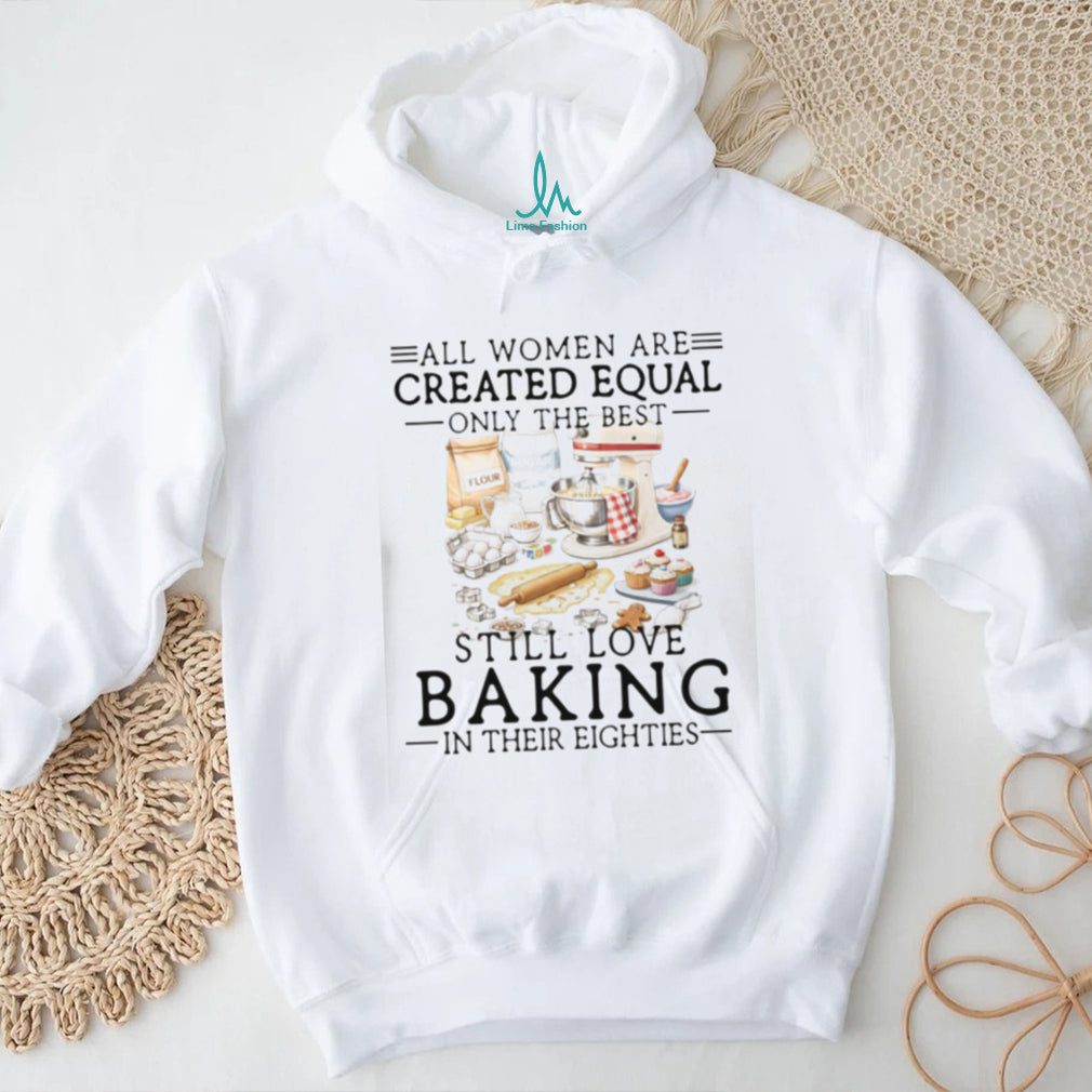 Women Baking Lover Eighties Birthday Gift Retro Pastry Chef Homemade Cook Shirt