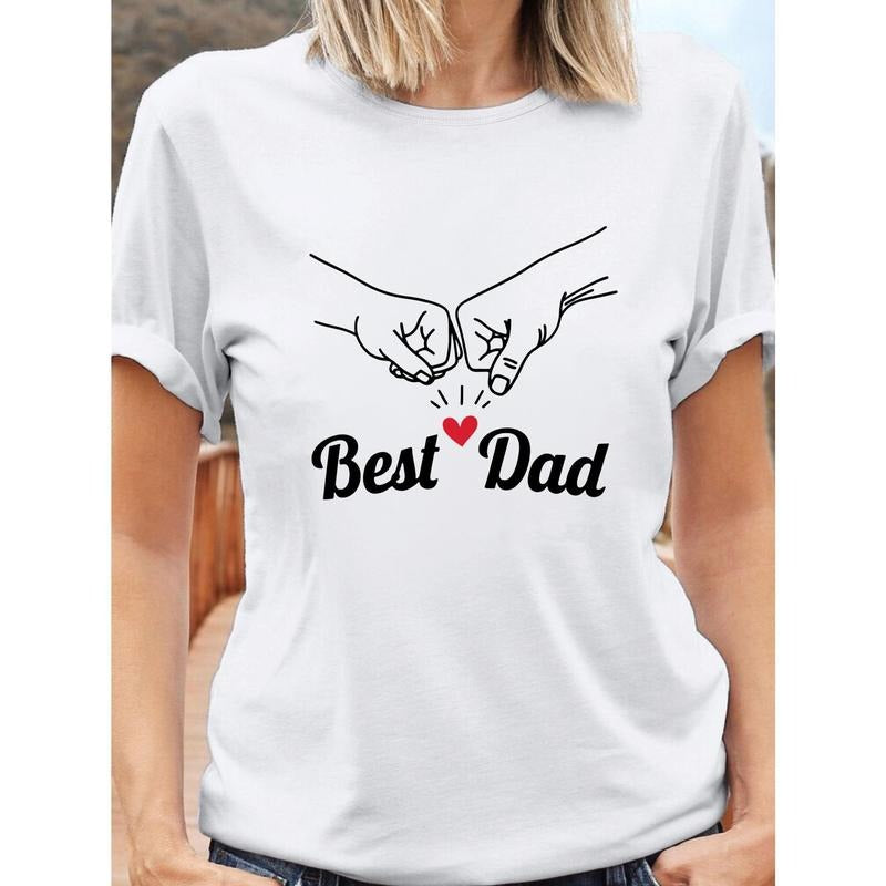 Women'S "Best Dad" Graphic T-Shirt