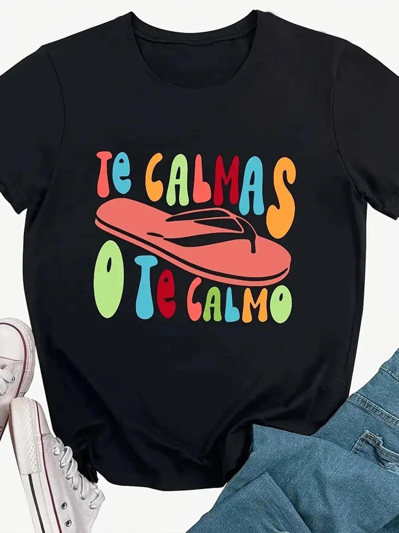 Women's Cartoon Graphic Print Round Neck Tee, Fashion Casual Short Sleeve T-shirt for Daily Wear,  Vintage Graphic Tees,...