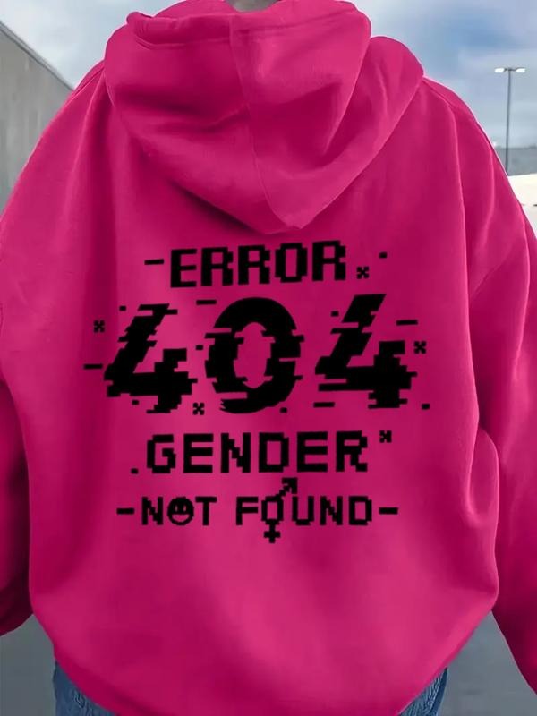 Women's Casual Fashion Loose Letter Print Hoodie, Fall & Winter Fitted Kint Fabric, Moderate Thickening, Comfortable...