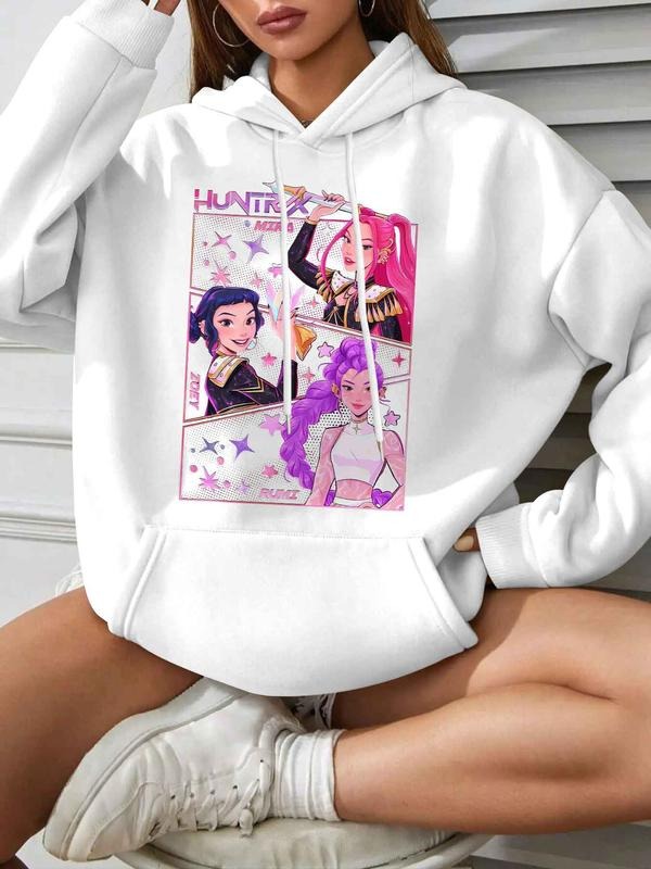 Women's Casual Fitted Round Neck Long Sleeve Sweatshirt, Thick Fabric Winter Wear, Stars Letter Pattern Design style 04...