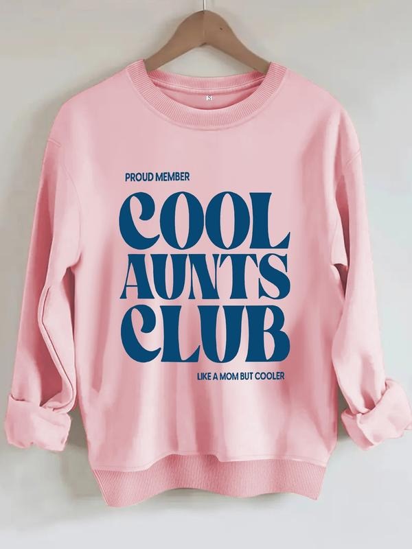 Women's Casual Graphic Pullover Sweatshirt, Soft Long Sleeve Round Neck, All-Season Comfort, Durable Fabric T-Shirts, Hoodie